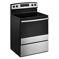 Amana® AER6603SMS 30" Electric Range with Extra-Large Oven Window Amana® AER6603SMS 30" Electric Range with Extra-Large Oven Window