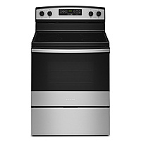 Amana® AER6603SMS 30" Electric Range with Extra-Large Oven Window Amana® AER6603SMS 30" Electric Range with Extra-Large Oven Window