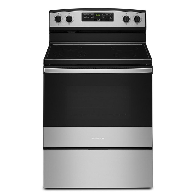 Amana® AER6603SMS 30" Electric Range with Extra-Large Oven Window Amana® AER6603SMS 30" Electric Range with Extra-Large Oven Window