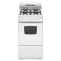 Amana® AGG222VDW 20" Gas Range with Compact Oven Capacity
