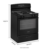 Amana® AGR6303MMB 30-inch Gas Range with Bake Assist Temps Amana® AGR6303MMB 30-inch Gas Range with Bake Assist Temps