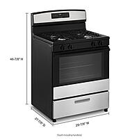Amana® AGR6303MMS 30-inch Gas Range with Bake Assist Temps Amana® AGR6303MMS 30-inch Gas Range with Bake Assist Temps
