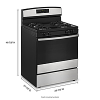 Amana® AGR6603S 30" Gas Range with Self-Clean Option