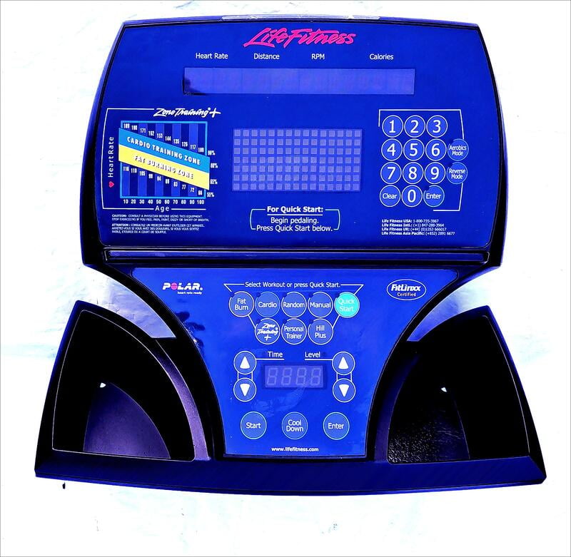 Life fitness CT9500 Elliptical Console (Used) p/n AK61-00111-0001 Life fitness CT9500 Elliptical Console (Used) p/n AK61-00111-0001