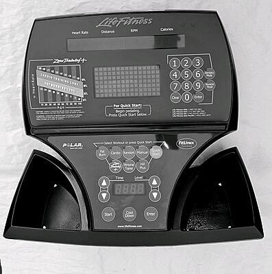 Life fitness CT9500 Elliptical Console (Used) p/n AK61-00111-0001 Life fitness CT9500 Elliptical Console (Used) p/n AK61-00111-0001