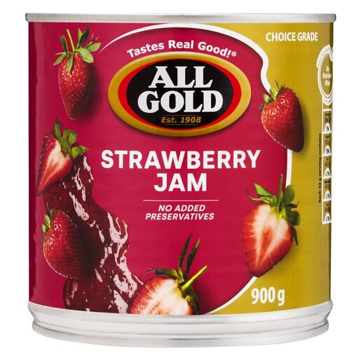 ALL GOLD STRAWBERRY JAM 6X900G ALL GOLD STRAWBERRY JAM 6X900G