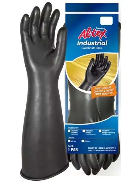 ALTEX PAR DE GUANTES DE LATEX USO RUDO EXTRA LARGO 1 PZA