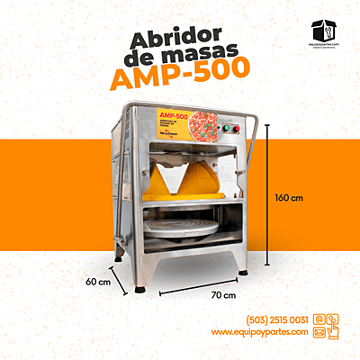 AMP-500 ABRIDORA DE MASAS PARA PIZZA