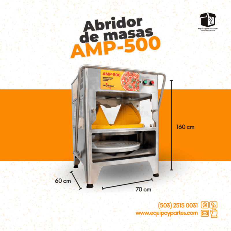AMP-500 ABRIDORA DE MASAS PARA PIZZA AMP-500 ABRIDORA DE MASAS PARA PIZZA
