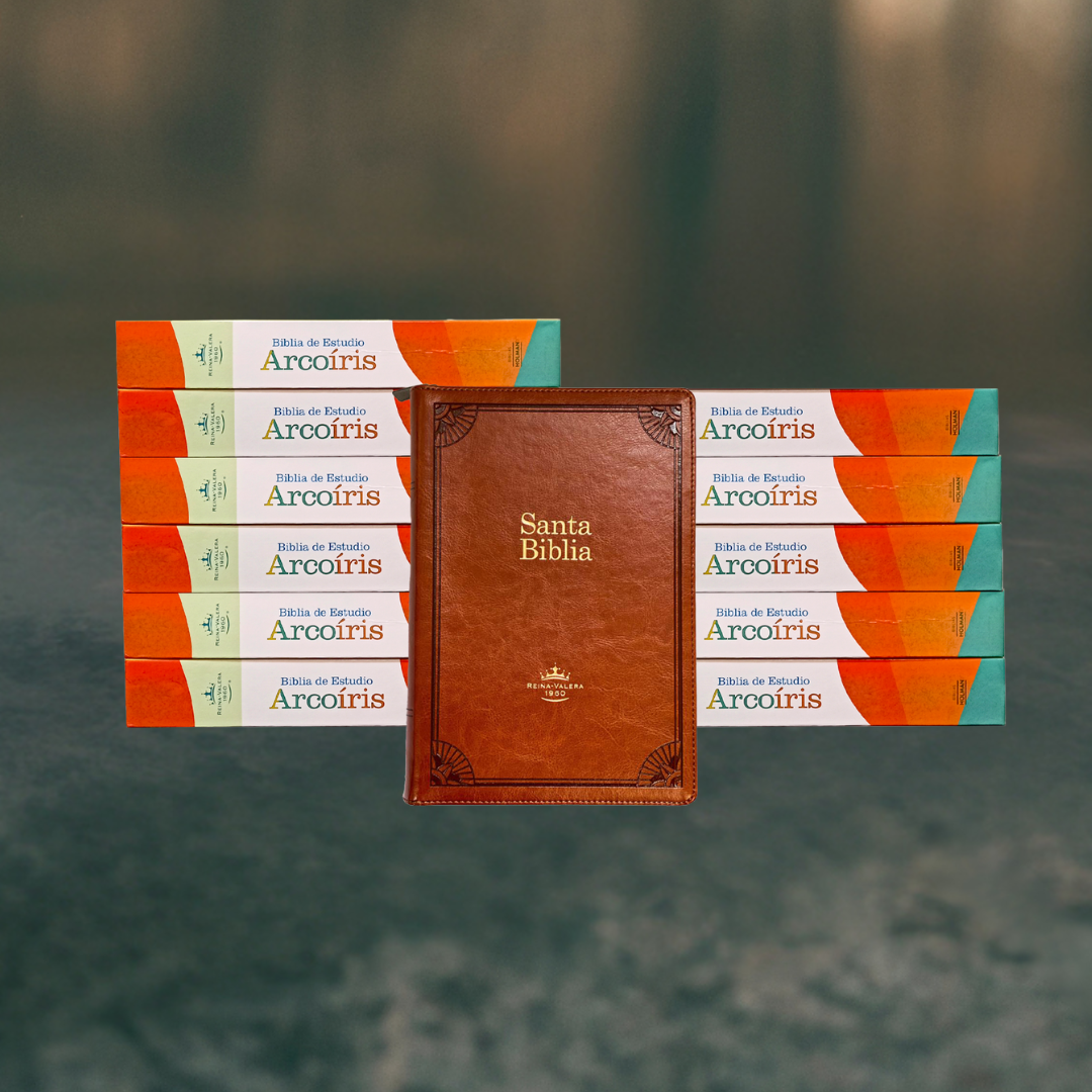 Biblia de Estudio Arcoiris / Imitacion Piel / Bronce / Letra grande de 10 Punto / Caja de 12 unidades Biblia de Estudio Arcoiris / Imitacion Piel / Bronce / Letra grande de 10 Punto / Caja de 12 unidades
