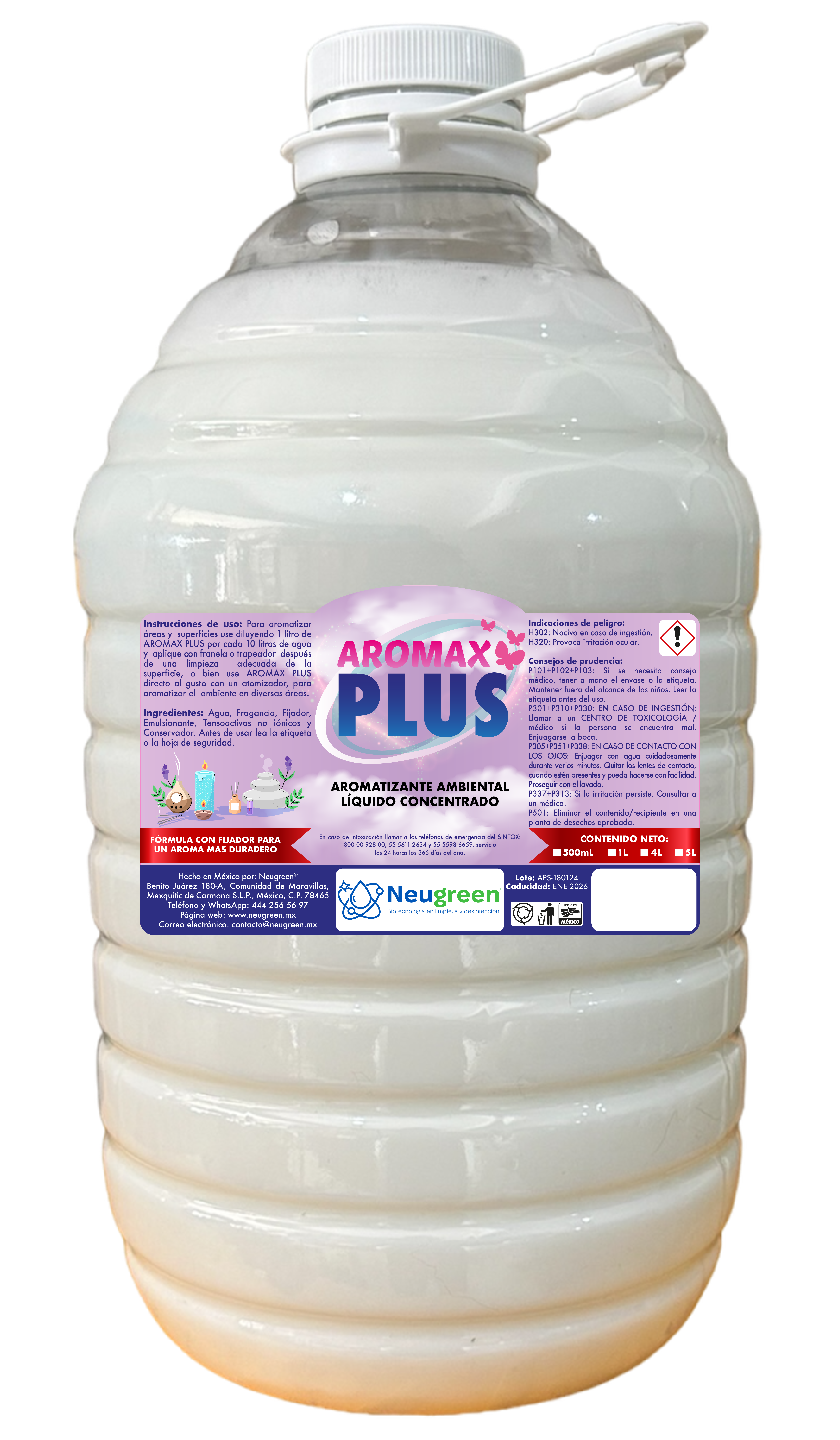 ARO MAX PLUS VARIOS AROMAS 5L