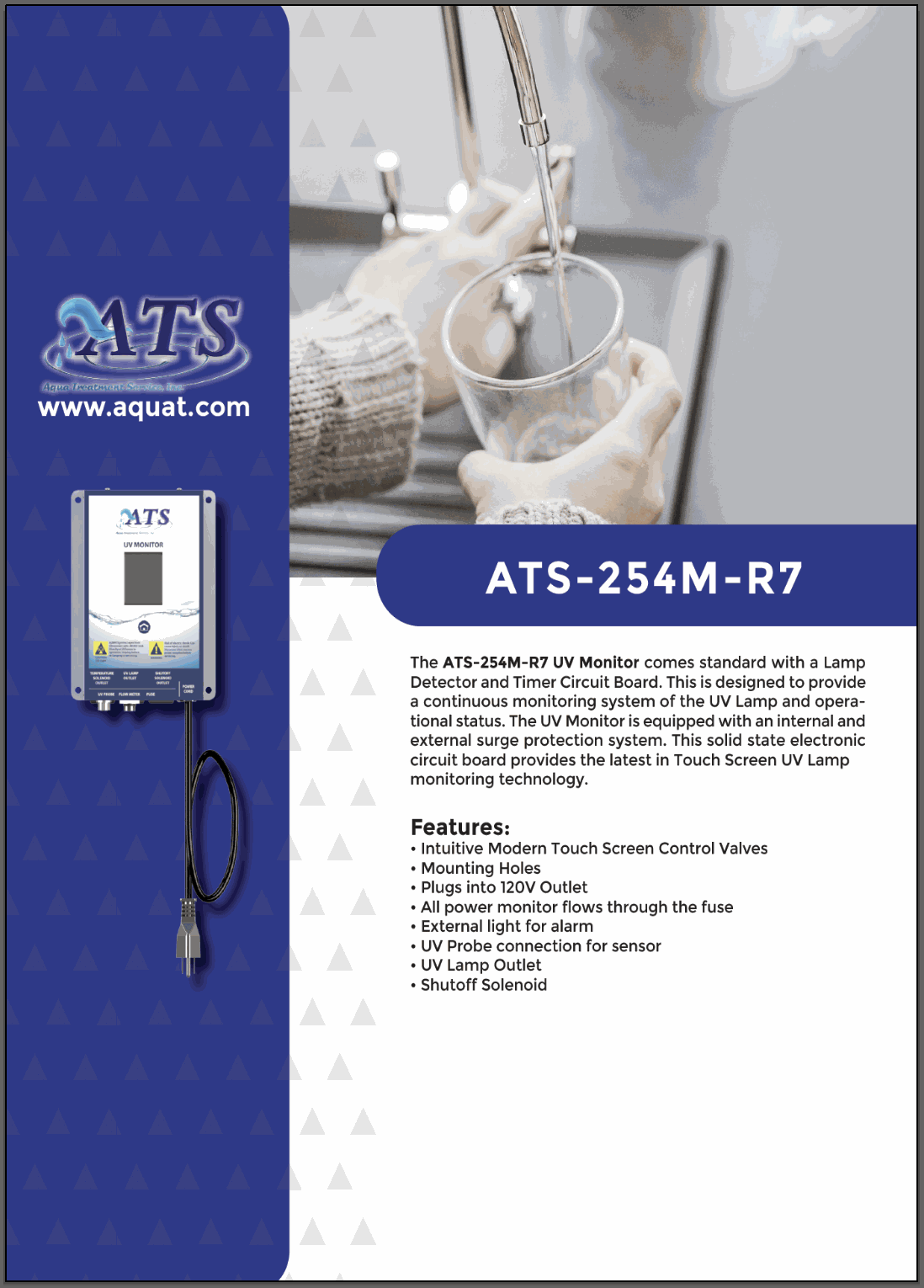 ATS-254PX10 β Commercial UV Sensor for Water System Monitoring ATS-254PX10 β Commercial UV Sensor for Water System Monitoring