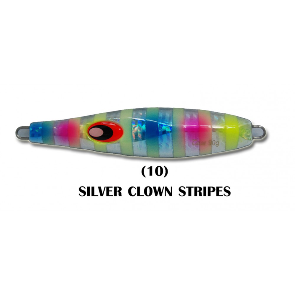 ASARI เหยื่อจิ๊กกิ้ง - รุ่น TAISA  120G ( 10 SILVER CLOWN STRIPES )