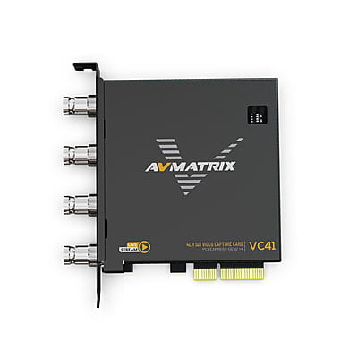 AVMatrix VC41 4-CH 3G-SDI PCIE Capture Card AVMatrix VC41 4-CH 3G-SDI PCIE Capture Card