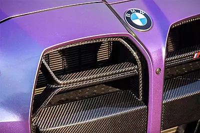 BMW M3 G80 / M4 G82 G83 OD Style DRY Carbon Fiber Grille (NO ACC) | 2021–2025