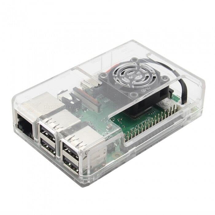 Abs Case For Raspberry Pi 3/2/B+ (Clear) - RA-83-S Abs Case For Raspberry Pi 3/2/B+ (Clear) - RA-83-S