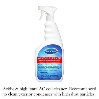 TetraClean High Foam Acidic AC Coil Cleaner for coils, condensers, evaporators Spray TetraClean High Foam Acidic AC Coil Cleaner for coils, condensers, evaporators Spray
