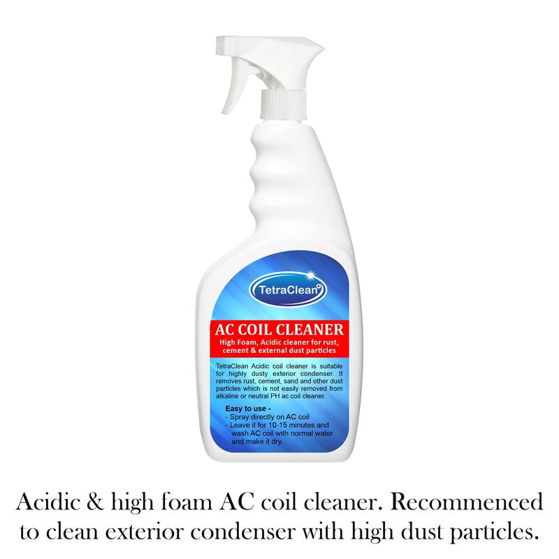 TetraClean High Foam Acidic AC Coil Cleaner for coils, condensers, evaporators Spray TetraClean High Foam Acidic AC Coil Cleaner for coils, condensers, evaporators Spray