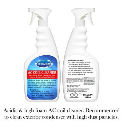 TetraClean High Foam Acidic AC Coil Cleaner for coils, condensers, evaporators Spray TetraClean High Foam Acidic AC Coil Cleaner for coils, condensers, evaporators Spray