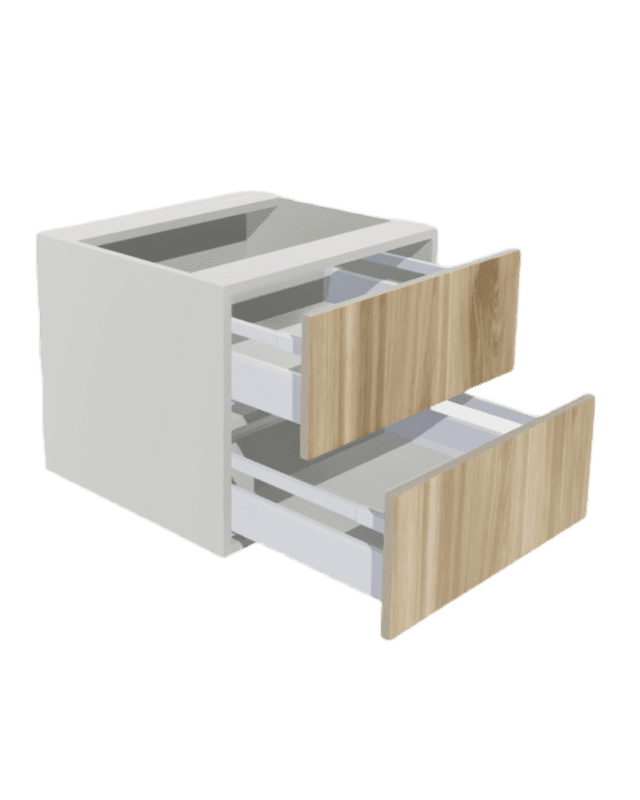 FLOATING VANITY CABINET 2 DRAWER