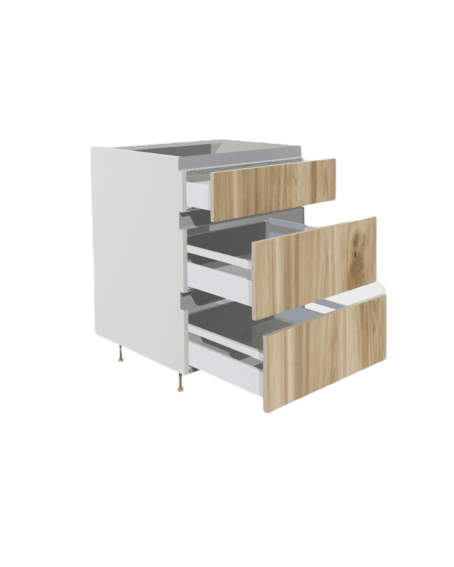 BASE PULL OUT CABINET 2 BOTTOM 1 TOP DRAWER