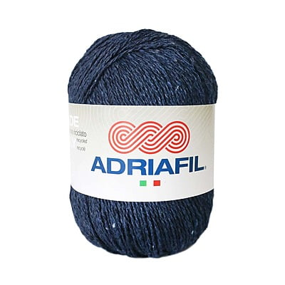 Fenice - filato in cotone riciclato col. 69 blu notte Fenice - filato in cotone riciclato col. 69 blu notte