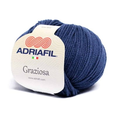Graziosa - Filato in cotone e viscosa col. 29 blu