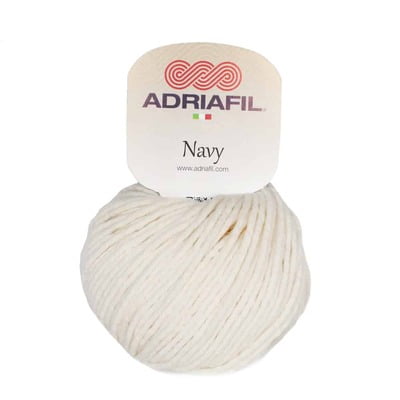 Navy - Cotone grande per ferri o uncinetto Col. 41 avorio Navy - Cotone grande per ferri o uncinetto Col. 41 avorio
