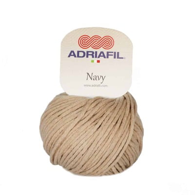 Navy - Cotone grande per ferri o uncinetto Col. 42 ecru Navy - Cotone grande per ferri o uncinetto Col. 42 ecru