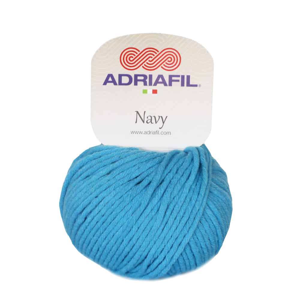 Navy - Cotone grande per ferri o uncinetto col. 54 turchese Navy - Cotone grande per ferri o uncinetto col. 54 turchese