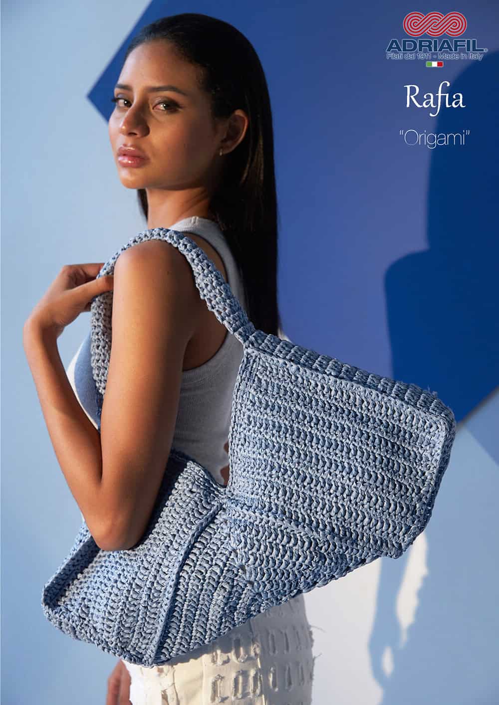 SCHEDA MAGLIA RAFIA – Borsa Origami