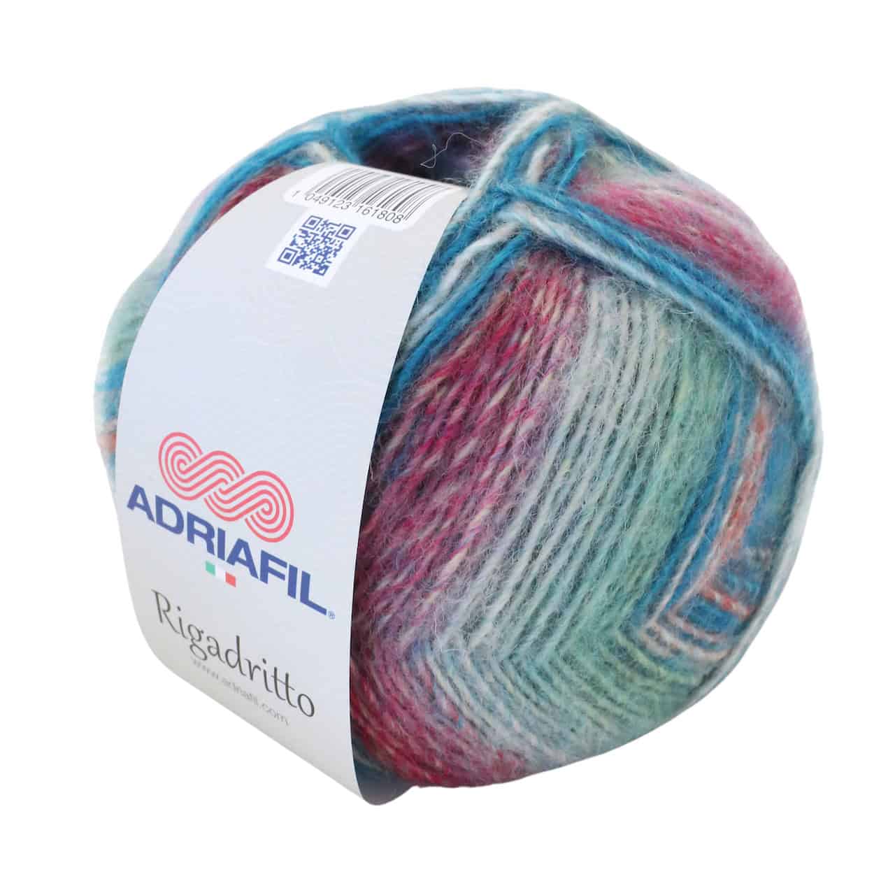 Rigadritto - Filato misto lana colorato 49 Smeraldo Fragola Rigadritto - Filato misto lana colorato 49 Smeraldo Fragola