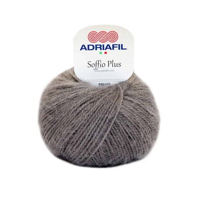 Soffio Plus - Lana Mohair Col. 63 Grigio topo Soffio Plus - Lana Mohair Col. 63 Grigio topo