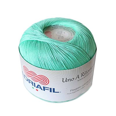 Uno A Ritorto Tit. 16 - Cotone sottile per uncinetto Col. 41 Verde Smeraldo Uno A Ritorto Tit. 16 - Cotone sottile per uncinetto Col. 41 Verde Smeraldo