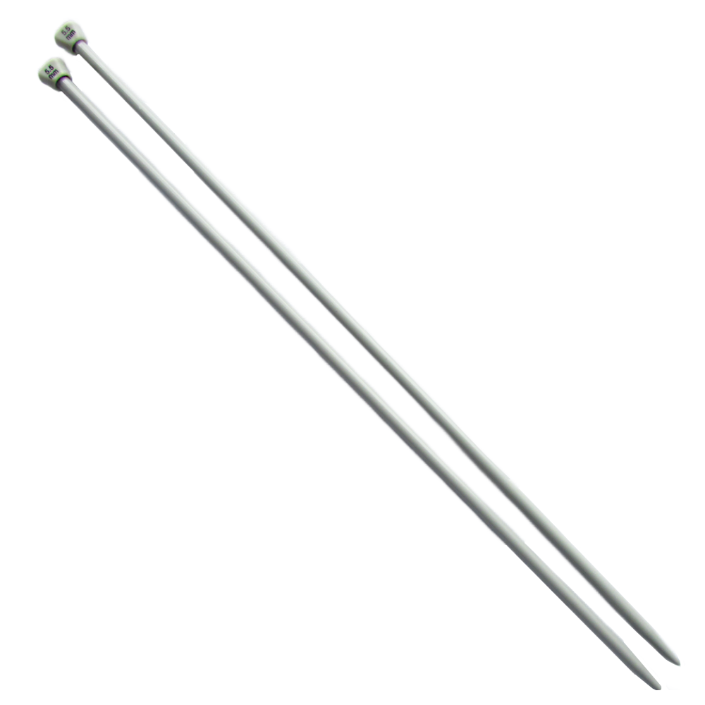 Aguja Tejer En Dos 5.5 Mm X 35Cm Paquete X 10 Pares