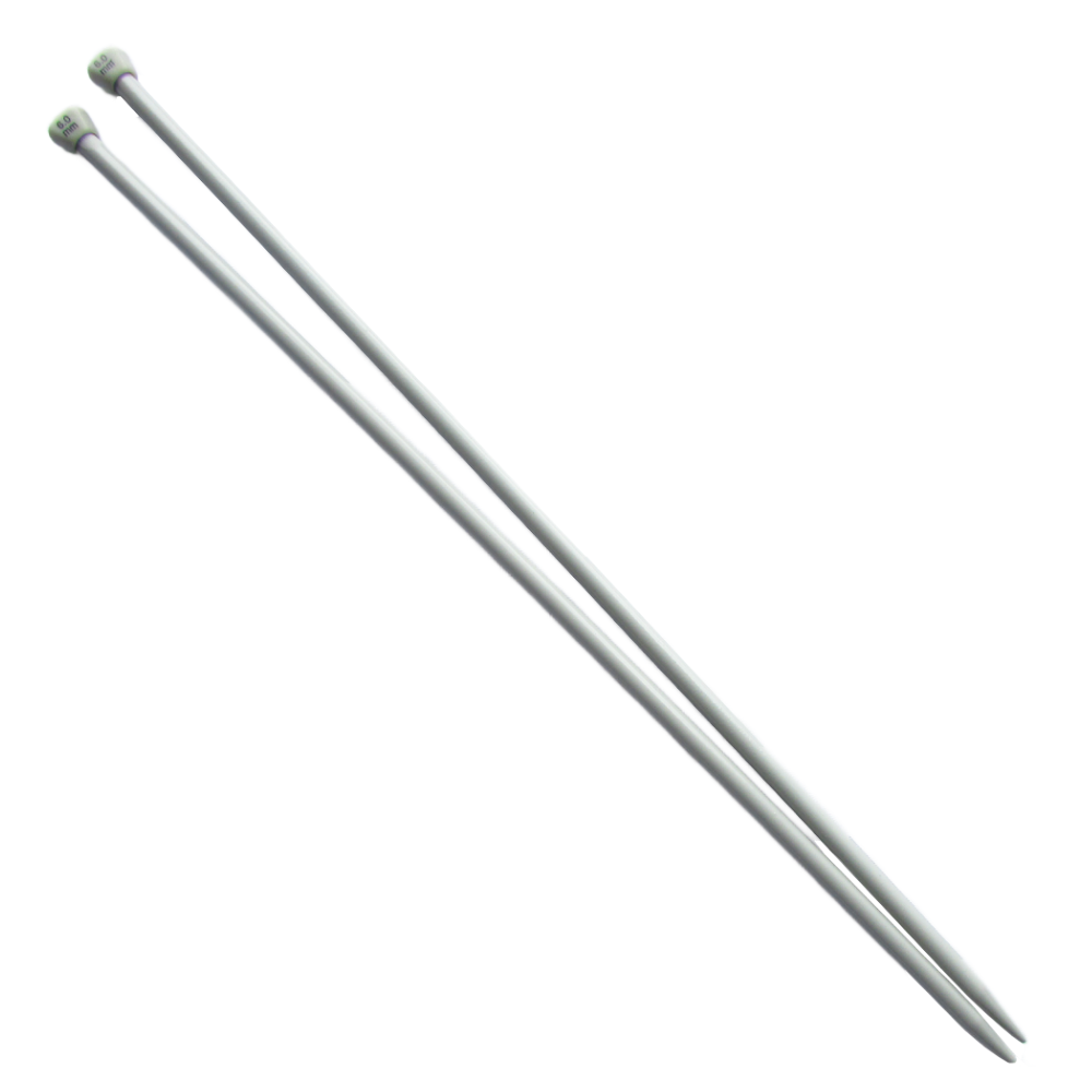 Aguja Tejer En Dos 6.0 Mm X 35Cm Paquete X 10 Pares