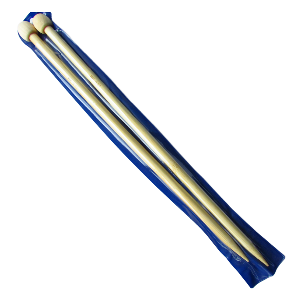 Aguja Tejer En Dos Bambu 10.0Mm X 35Cm Paquete X 10 Pares