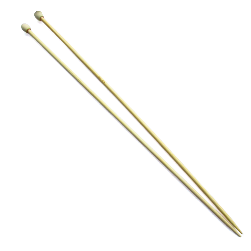 Aguja Tejer En Dos Bambu 4.5Mm X 35Cm Paquete X 10 Pares