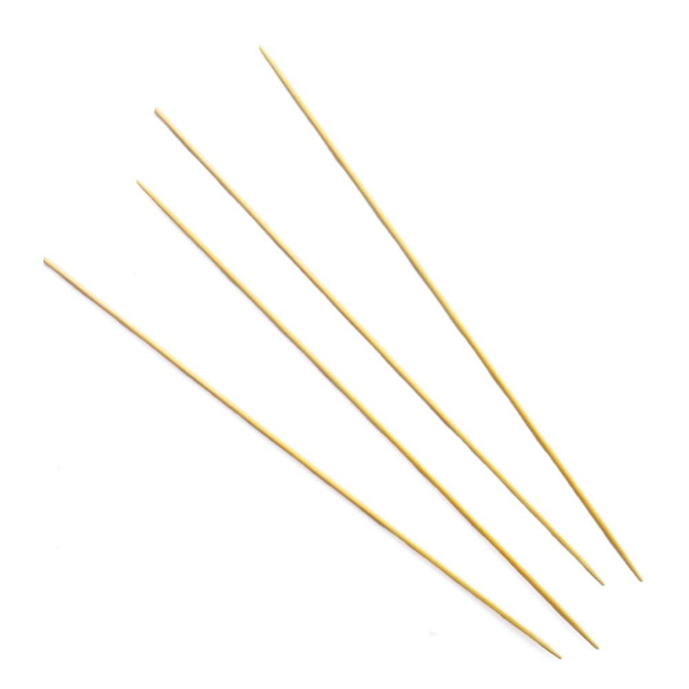 Aguja Tejer Por Cinco Bambu 2.0Mm  Paquete X 10 Und