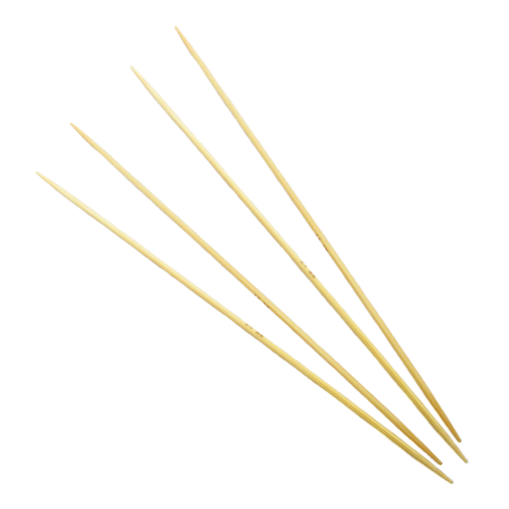 Aguja Tejer Por Cinco Bambu 2.5Mm  Paquete X 10 Und