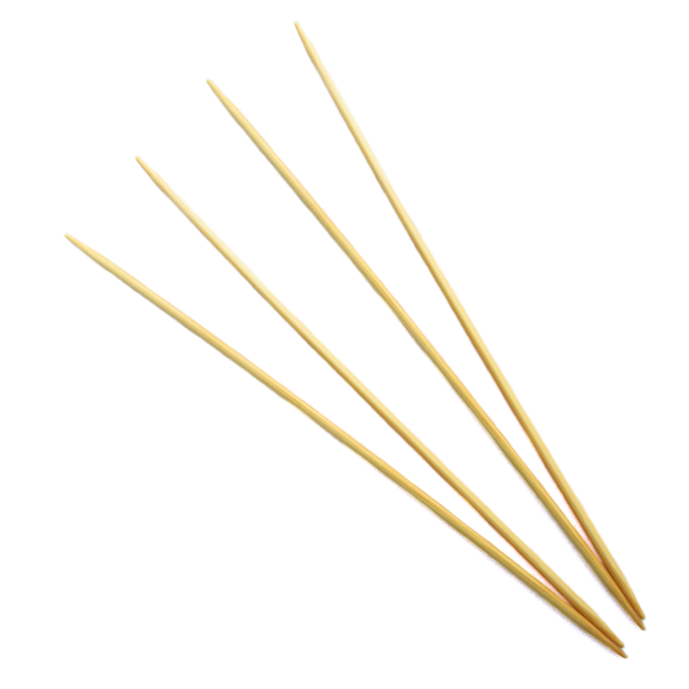 Aguja Tejer Por Cinco Bambu 3.0Mm  Paquete X 10 Und