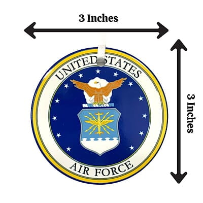 Air Force Ceramic Ornament, Custom Military Keepsake Gift Patriotic Remembrance, Serviceman, Veteran