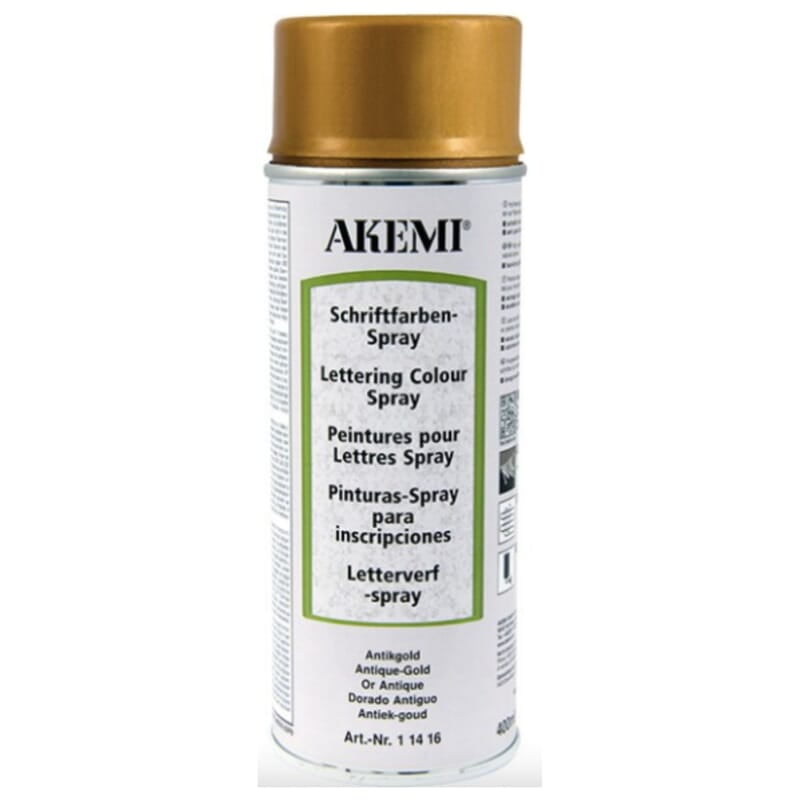 Akemi Lettering Colour Spray-Antique Gold Akemi Lettering Colour Spray-Antique Gold