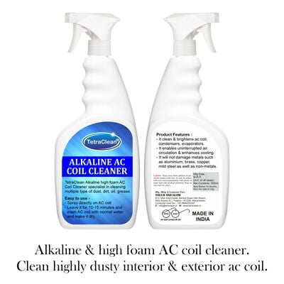 TetraClean Foaming Alkaline AC Coil Cleaner for coils, condensers, evaporators Spray TetraClean Foaming Alkaline AC Coil Cleaner for coils, condensers, evaporators Spray