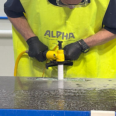 Alpha Pneumatic Wet Cutter/Grinder - 6" Alpha Pneumatic Wet Cutter/Grinder - 6"