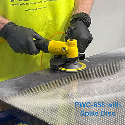 Alpha Pneumatic Wet Cutter/Grinder - 6" Alpha Pneumatic Wet Cutter/Grinder - 6"