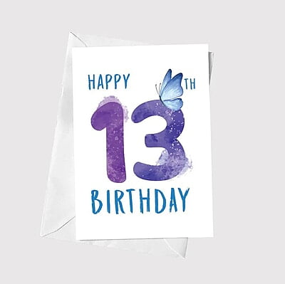 Anoela Number Happy Birthday Card - Creatures