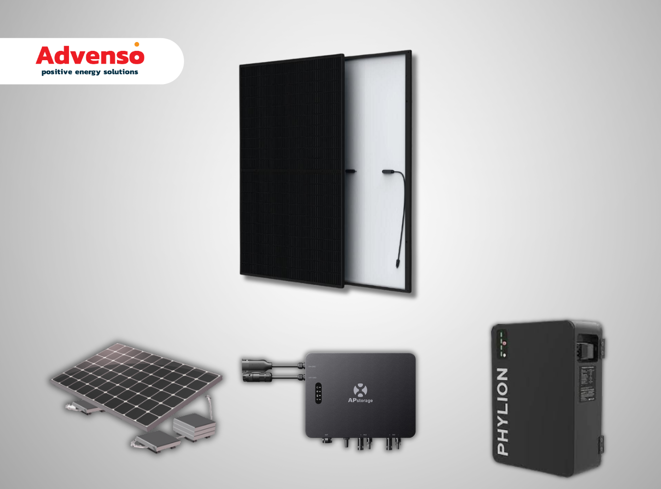 2 Stekkerpanelen met ApSystems omvormer met batterij – Plat dak
