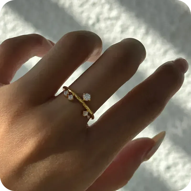 Four Zircon Rings