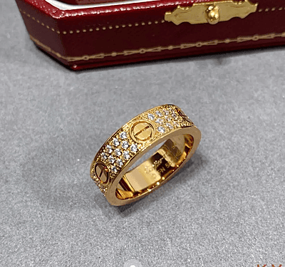 Cartier Diamonds Ring  Gold Talla 7